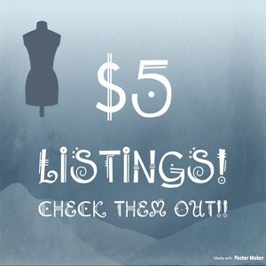 $5 Listings!!